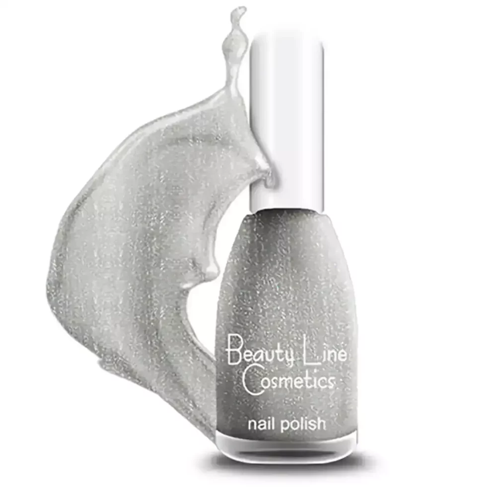Beauty Line Βερνίκι Νυχιών Χρώμα - No206- Γκρι Ασημί Περλέ (16ml)