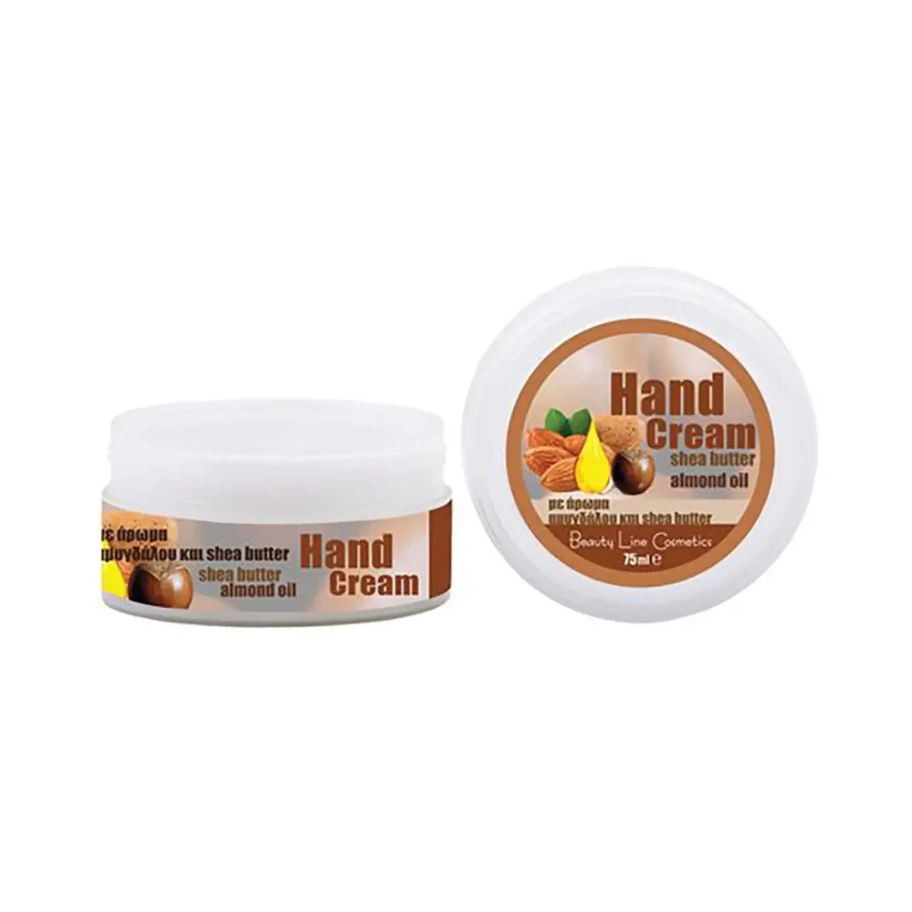 Κρέμα Χεριών Beauty Line με Άρωμα Αμυγδάλου σε Βάζο (75ml)
