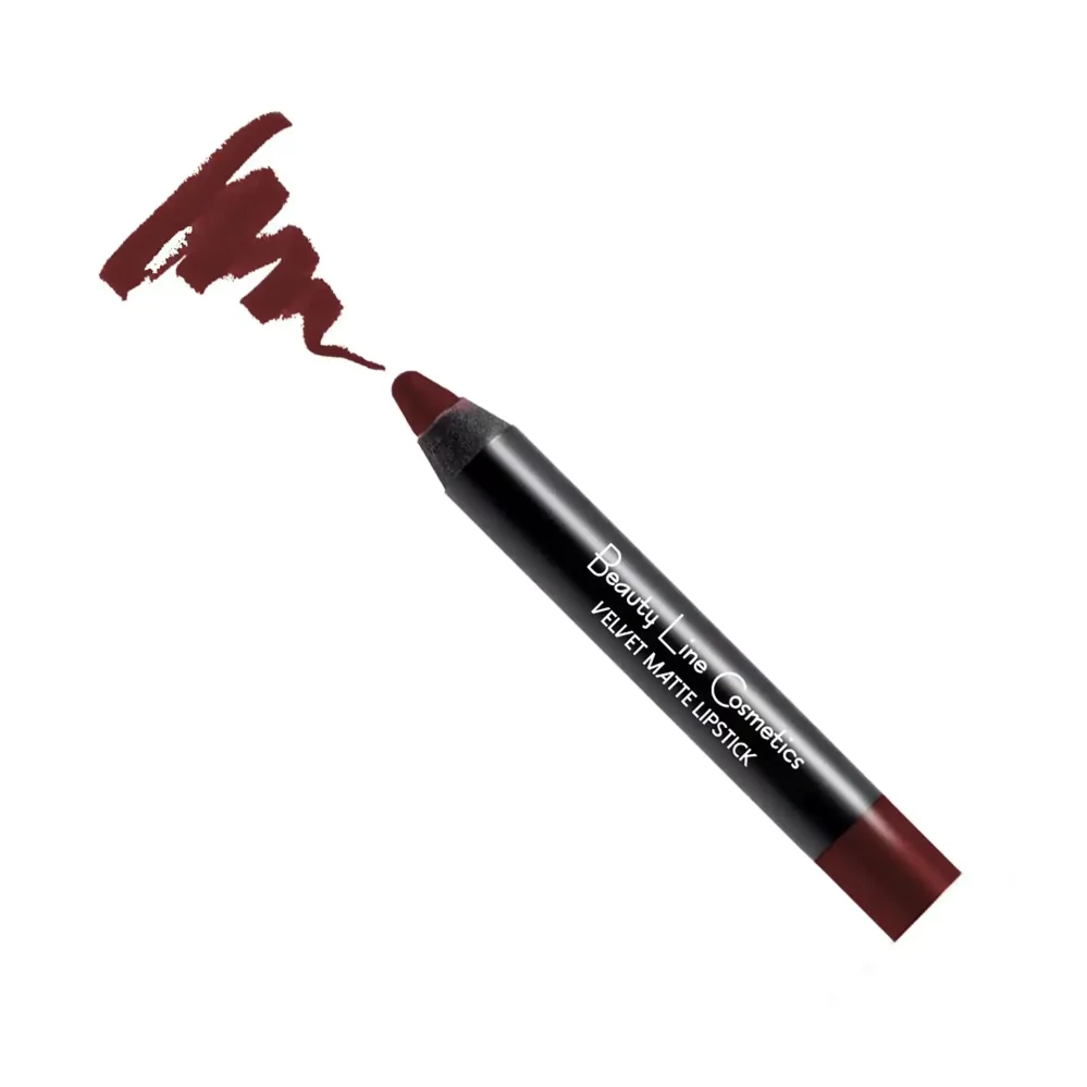 Beauty Line Μολύβι Κραγιόν Velvet Matte Χρώμα - No9- Σοκολά