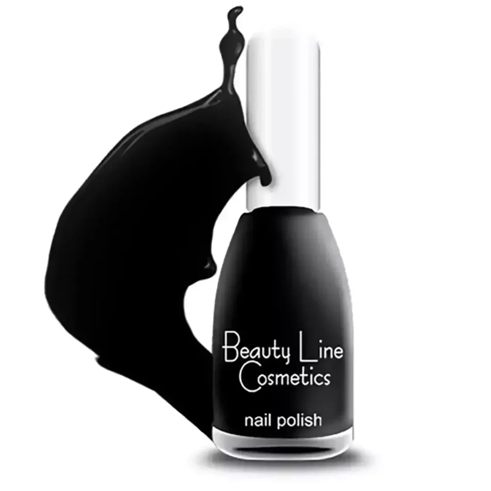 Beauty Line Βερνίκι Νυχιών Χρώμα - No204- Μαύρο (16ml)