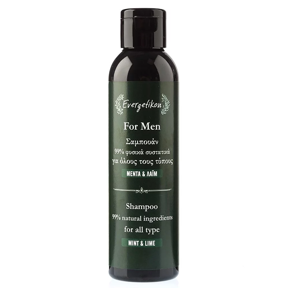 Evergetikon - For Men Σαμπουάν για Όλους τους Τύπους Menta & Lime 150ml