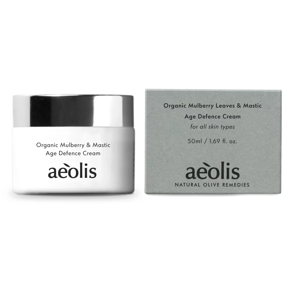 Aeolis -Κρέμα Προσώπου Age Defense με Βιολογικά Φύλλα Μουριάς & Μαστίχα 50ml