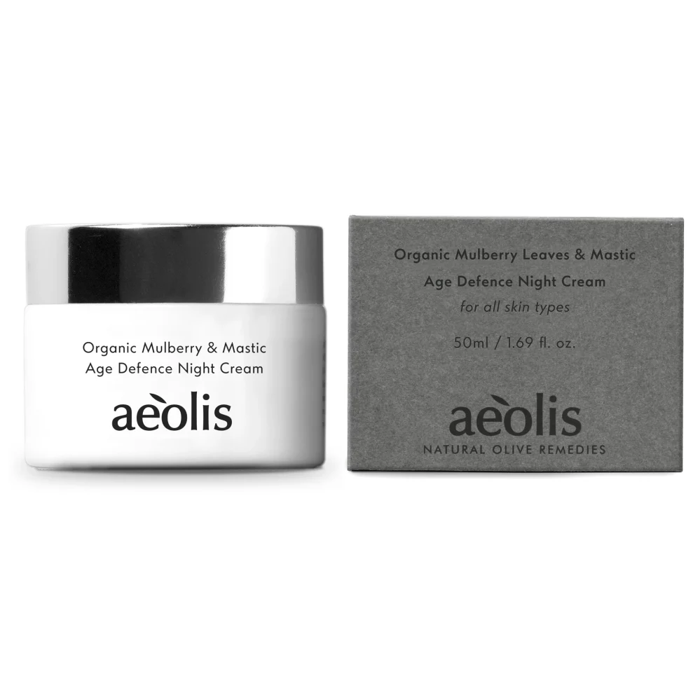 Aeolis -Κρέμα Νυκτός Age Defense με Βιολογικά Φύλλα Μουριάς & Μαστίχα 50ml