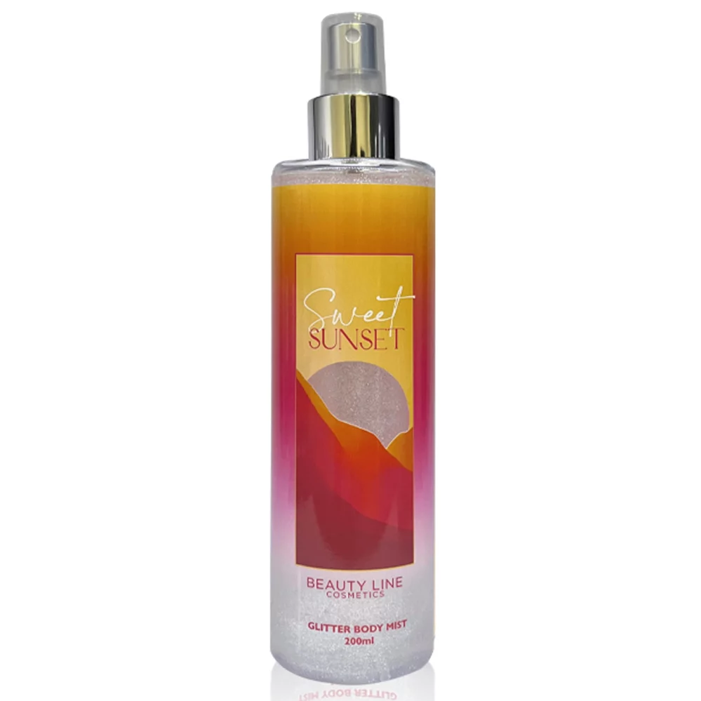 Beauty Line - Glitter Body Mist με Άρωμα Sweet Sunset 200ml