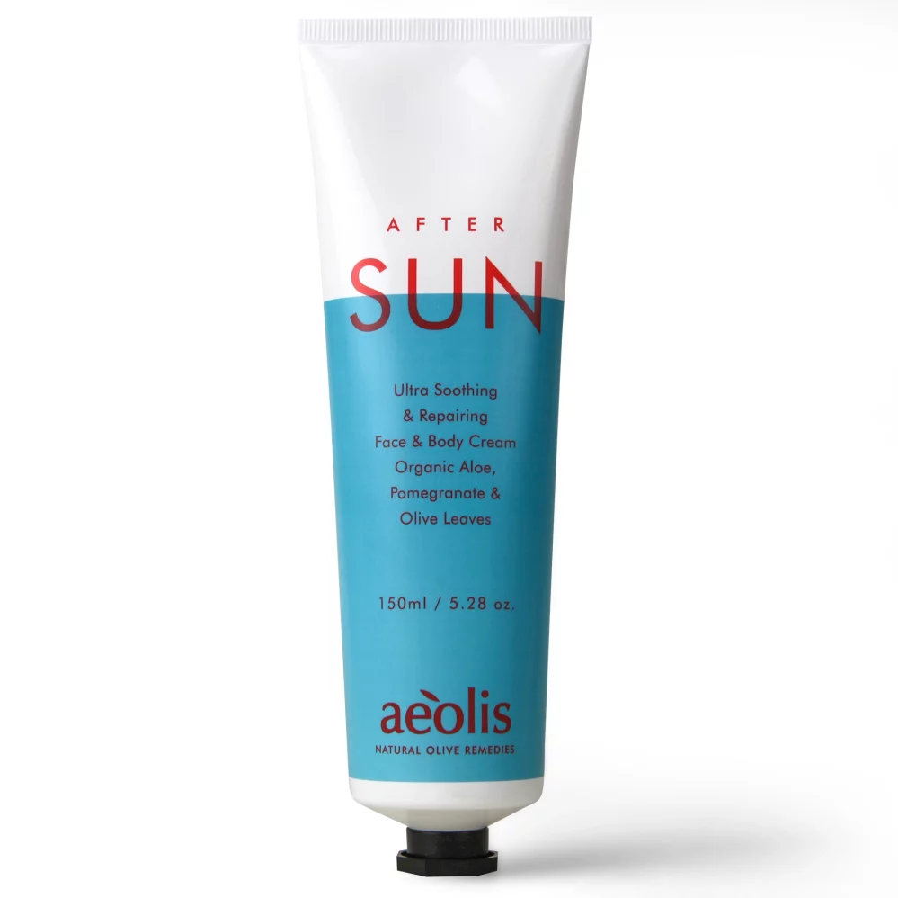 Aeolis -After Sun Ultra  Κρέμα Σώματος και Προσώπου με Βιολογική Αλόη, Ρόδι & Φύλλα Ελιάς, 150ml