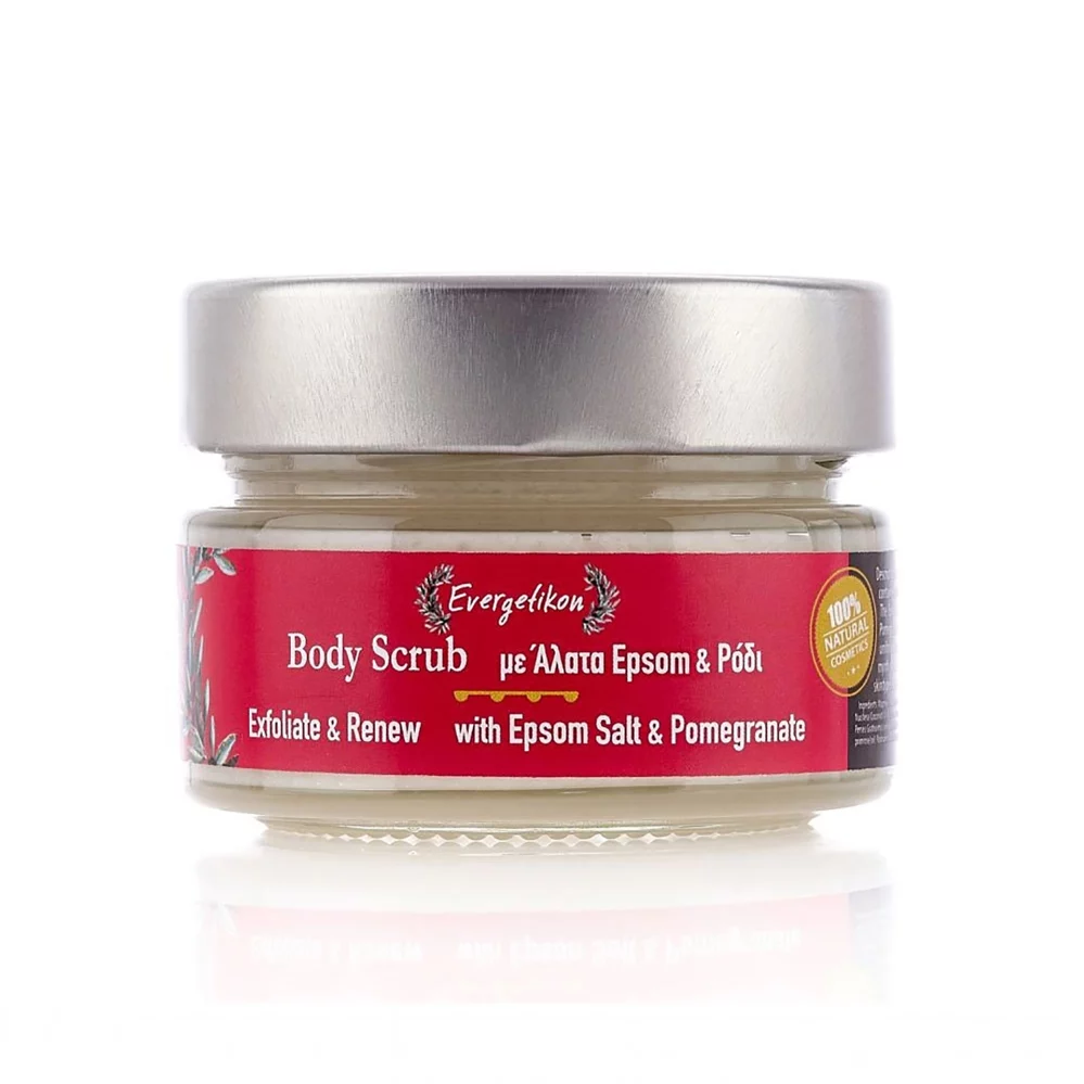 Evergetikon - Scrub Σώματος με Άλατα Epsom & Ρόδι 120ml