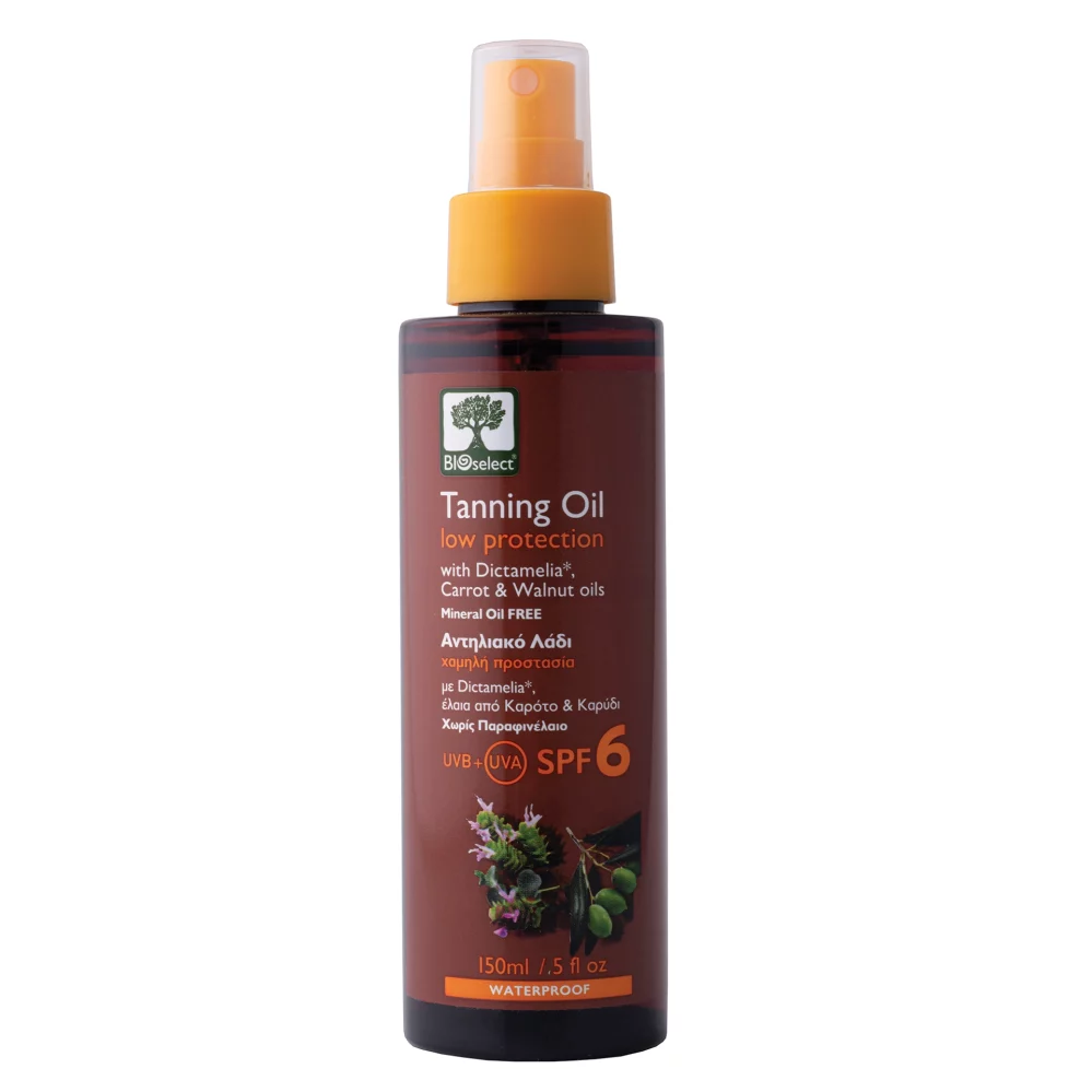 Bioselect - Αντηλιακό Λάδι - Χαμηλή Προστασία SPF 6 - 150ml